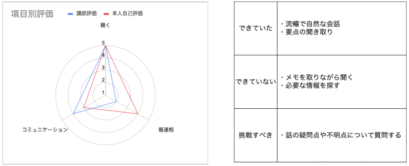 点数化及びグラフ化