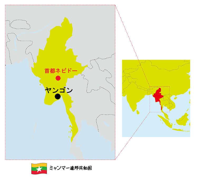 ミャンマー地図